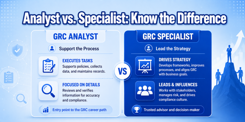GRC Analyst VS GRC Specialist