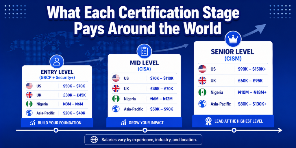 GLOBAL SALARY DATA BY CERTIFICATION STAGE"